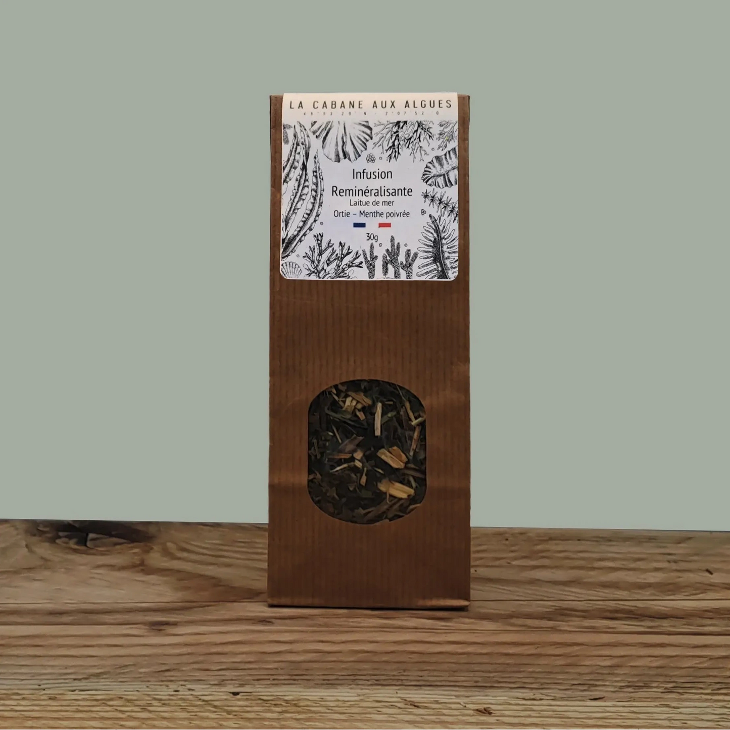 Infusion reminéralisante Menthe poivrée - Ortie - Laitue de mer
